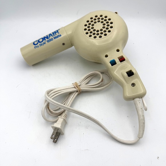 Conair Other - Conair Pro Style 1250 Watts Hair Dryer Cream Vintage Handheld Blower